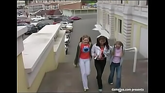 Russian Teenagers In A Wild Foursome