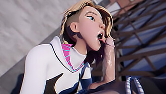 Preparati Per Le Abilità Di Deepthroat 3d Di Spider-Gwen!