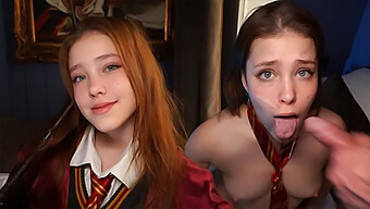 Petite Babe Nicole Gets Submissive And Takes A Facial In Harry Cocker'S Slytherin Strikes Back