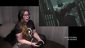 Big Ass Brunette Gets Naughty In Gameplay Video